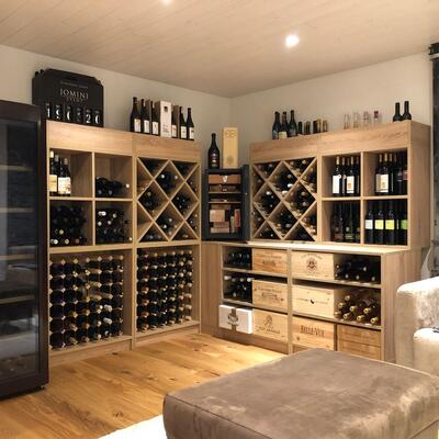 Immagine del prodotto per 'Portabottiglie vino CAVEPRO in legno, rovere chiaro'