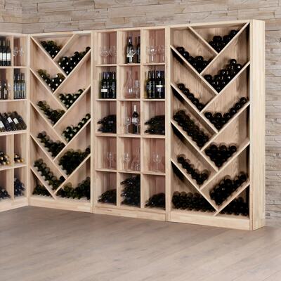 Immagine del prodotto per 'Cantinetta vino PRESTIGE 11.1 e 11.2 in legno massiccio rovere'