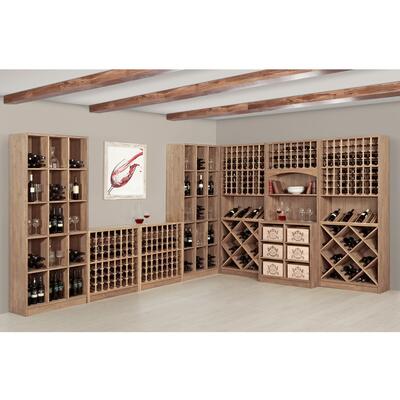 Immagine del prodotto per 'Portabottiglie PRESTIGE in legno di rovere tinto marrone'