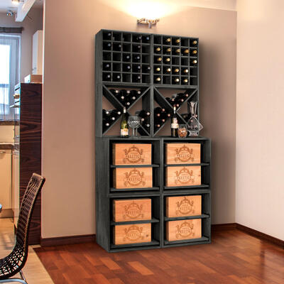 Immagine del prodotto per 'Portabottiglie vino CUBE 52 in legno, tobacco'