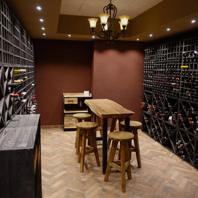 Immagine del prodotto per 'Portabottiglie vino CUBE 52 in legno, tobacco'