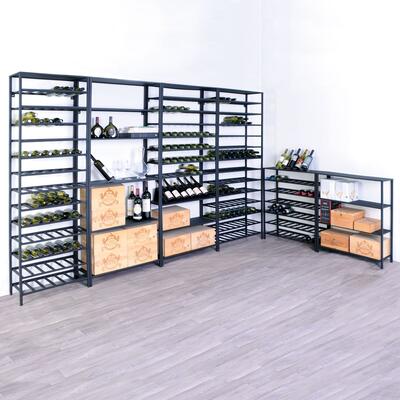 Immagine del prodotto per 'Portabottiglie BLACK PURE in metallo, verniciato a polvere nero'