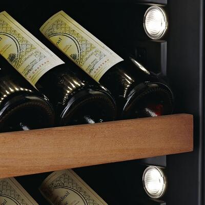 Immagine del prodotto per 'Cantinetta vino a due zone WLB-460DFLD-Mix, 172 cm, 124-163 bottiglie'