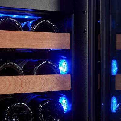 Immagine del prodotto per 'Frigorifero per vino a due zone WLI-90DF, 60 cm, 28 bottiglie'
