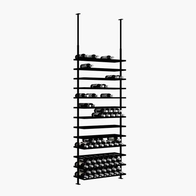 Immagine del prodotto per 'Portabottiglie BLACK PURE SELECT per il montaggio a soffitto, modello 1, regolabile in altezza'