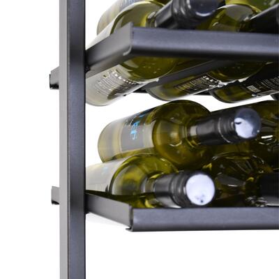Immagine del prodotto per 'Portabottiglie in metallo BLACK PURE per il montaggio a parete, H 200 cm'