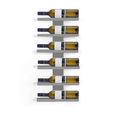 Immagine del prodotto per 'Portabottiglie da parete per 6 bottiglie da 0,75l, color argento'