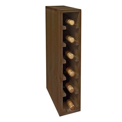Immagine del prodotto per 'Portabottiglie 60 cm, modulo stretto per 6 bottiglie, tinto marrone'