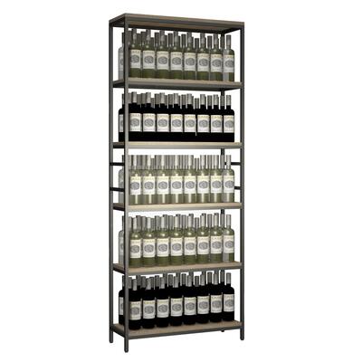 Immagine del prodotto per 'Scaffale in metallo e legno Black Pure WOOD modello 1'