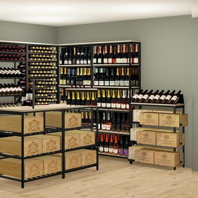 Immagine del prodotto per 'Scaffale in metallo e legno Black Pure WOOD modello 1'