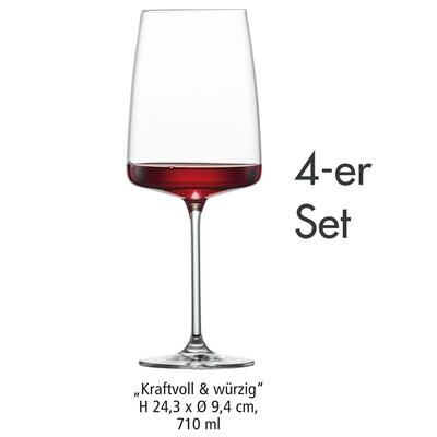 Immagine del prodotto per 'Bicchiere da vino Powerful & Spicy, set di 4 (da 7,95 EUR/bicchiere)'