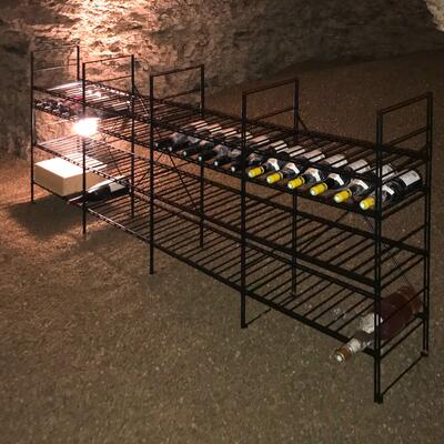 Immagine del prodotto per 'LA CAVE sistema portabottiglie in metallo, H 90 cm'