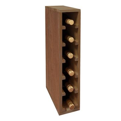 Immagine del prodotto per 'Portabottiglie 60 cm, modulo stretto per 6 bottiglie, tinto marrone'