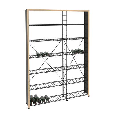 Immagine del prodotto per 'Portabottiglie LA CAVE, H 220 x L 153 cm, 12 ripiani, struttura in legno'