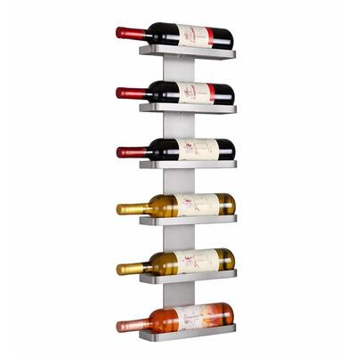 Immagine del prodotto per 'Portabottiglie da parete per 6 bottiglie da 0,75l, color argento'