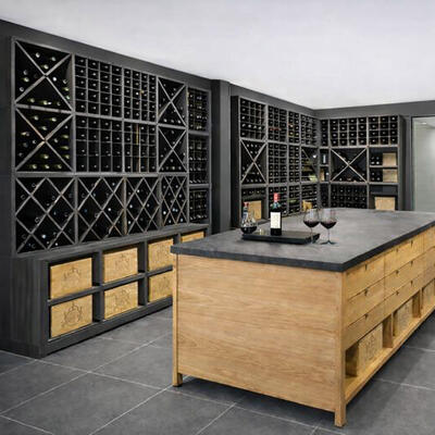 Immagine del prodotto per 'Portabottiglie vino CUBE 52 in legno, tobacco'