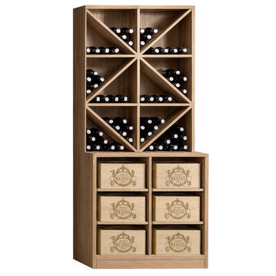Immagine del prodotto per 'Portabottiglie vino PRESTIGE 7 in legno rovere'