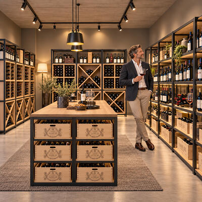Immagine del prodotto per 'Scaffale in metallo e legno Nero Pure WOOD'