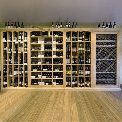 Immagine del prodotto per 'Sistema di portabottiglie Barolo in legno di abete, marrone chiaro'