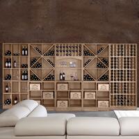 Immagine del prodotto per 'Portabottiglie PRESTIGE in legno di rovere tinto marrone'