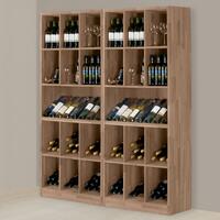 Immagine del prodotto per 'Portabottiglie PRESTIGE in legno di rovere tinto marrone'
