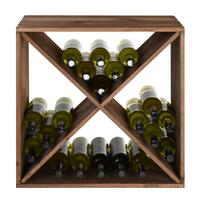 Immagine del prodotto per 'Portabottiglie vino 60 cm, modulo X-60, legno tinto marrone'