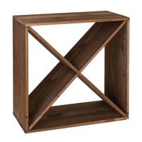 Immagine del prodotto per 'Portabottiglie vino 60 cm, modulo X-60, legno tinto marrone'