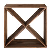 Immagine del prodotto per 'Portabottiglie vino 60 cm, modulo X-60, legno tinto marrone'