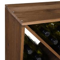 Immagine del prodotto per 'Portabottiglie vino 60 cm, modulo X-60, legno tinto marrone'