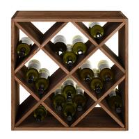 Immagine del prodotto per 'Portabottiglie vino 60 cm, modulo a rombo, marrone'
