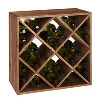 Immagine del prodotto per 'Portabottiglie vino 60 cm, modulo a rombo, marrone'