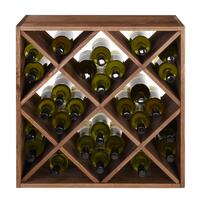 Immagine del prodotto per 'Portabottiglie vino 60 cm, modulo a rombo, marrone'