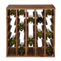 Immagine del prodotto per 'Portabottiglie vino 60 cm, modulo QUADRI, marrone'