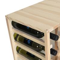 Immagine del prodotto per 'Portabottiglie 60 cm, modulo angolare, legno di pino naturale'
