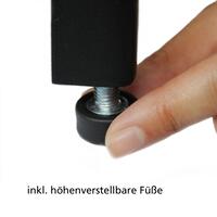 Immagine del prodotto per 'Portabottiglie in metallo BLACK PURE, modello 8, verniciato a polvere nera'