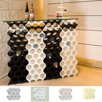 Immagine del prodotto per 'Portabottiglie vino con SET-UP sintetico/ bianco'