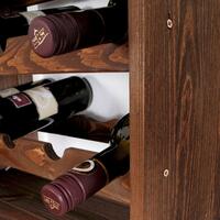 Immagine del prodotto per 'Portabottiglie vino Cube 50, marrone vernicato'