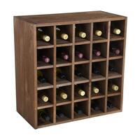 Immagine del prodotto per 'Portabottiglie 60 cm, Griglia, legno di pino tinto marrone'