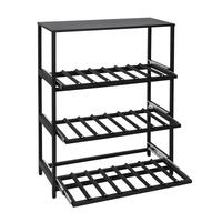 Immagine del prodotto per 'Portabottiglie in metallo BLACK PURE, modello 14 con estraibili per cassette di vino, profondit� 30 cm'