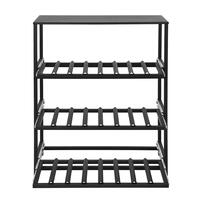 Immagine del prodotto per 'Portabottiglie in metallo BLACK PURE, modello 14 con estraibili per cassette di vino, profondit� 30 cm'