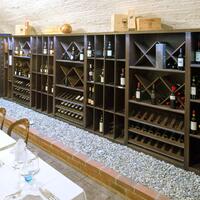 Immagine del prodotto per 'Sistema di portabottiglie Piemonte, impiallacciato in rovere, marrone scuro'