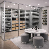Immagine del prodotto per 'Portabottiglie BLACK PURE realizzato in metallo color argento'