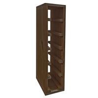 Immagine del prodotto per 'Portabottiglie 60 cm, modulo stretto per 6 bottiglie, tinto marrone'