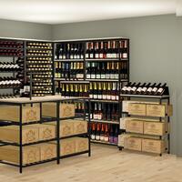 Immagine del prodotto per 'Scaffale in metallo e legno Black Pure WOOD modello 1'