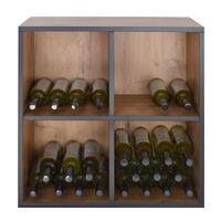 Immagine del prodotto per 'Modulo con 4 scomparti, Rovere rustico con bordo antracite'