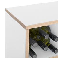 Immagine del prodotto per 'Modulo con 9 scomparti, Bianco alpino con bordo rovere naturale'