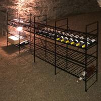 Immagine del prodotto per 'LA CAVE sistema portabottiglie in metallo, H 90 cm'