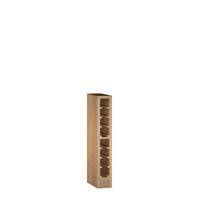 Portabottiglie PRESTIGE 13, legno rovere tinto marrone