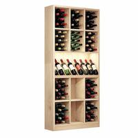 Portabottiglie PRESTIGE 9, con illuminazione, legno rovere naturale