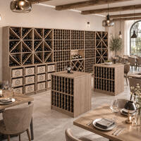 Immagine del prodotto per 'Portabottiglie PRESTIGE in legno di rovere tinto marrone'